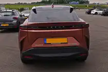 Heckansicht des Lexus RZ 450e Direct4, Allrad, aufgenommen 06.2025