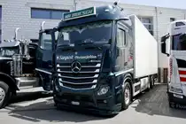 Ein MB Actros von Siegrist Oberentfelden am 14.6.25 beim Trucker Land Jubiläum in Huttwil.