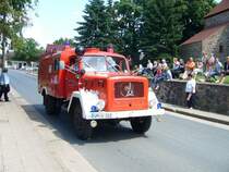 TLF 16/25 der Feuerwehr Milmersdorf Baujahr 1968 Magirus Deutz Aubau: Ziegler 2400 l Lschwassertank Staffelfahrzeug wird 2010 durch ein TLF 20/40 ST ersetzt