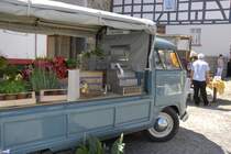 VW T1 als rollende G�rtnerei bei den Fladungen Classics 2009