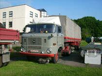 Auch dieser IFA W50 Sattelzug geh�rt schon zu den st�ndigen G�sten des Markkleeberger Bulldogtreffens. 