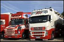 SHWEDEN-POWER: VOLVO FH 520 Euro5 und ein SCANIA TOPLINE 164L T580\8/ von SiLog bzw. MICHELS Spedition&Logistik.