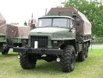 Lkw Ural 375 D Planenkoffer beim Museumsfest des Blaulichtmuseums in Beuster 22.07.2009