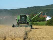 John Deere 1188 in Aktion, gesehen am 28.07.09 in der Gemarkung von 36100 Petersberg-Marbach
