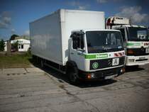 Mercedes-LKW am 13.Juli 2009 in Bergen/Rgen.