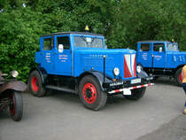 Hanomag SS100 Zugmaschine stand am Sonntagvormittag im AGRA Gelnde beim Bulldogtreffen