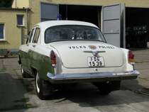 Pkw Wolga M 21 Funkstreifenwagen der Volkspolizei beim Museumsfest des Blaulichtmuseums in Beuster 22.07.2009