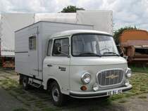 Barkas B 1000 Kastenwagen, hier als Gefangenentransportwagen der Volkspolizei aus dem ehem. Bezirk Magdeburg beim Museumsfest des Blaulichtmuseums in Beuster 22.07.2009