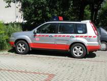 Gelndewagen NISSAN ... dCi X-TRAIL der DB AG als Unfallhilfsfahrzeug, Ludwigslust 01.08.2009