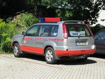 Gelndewagen NISSAN ... dCi X-TRAIL der DB AG als Unfallhilfsfahrzeug, Ludwigslust 01.08.2009