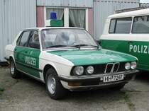 Pkw BMW 5 als Funkstreifenwagen der hamburger Polizei beim Museumsfest des Blaulichtmuseums in Beuster 22.07.2009