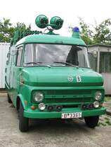 Lkw OPEL als Kommandowagen der Berliner Polizei beim Museumsfest des Blaulichtmuseums in Beuster 22.07.2009
