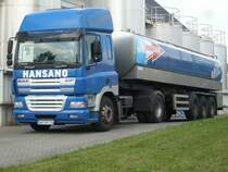 DAF-Milchlaster am 04.August 2009 in der Molkerei in Bergen/Rgen.