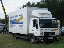 Lkw MAN LE 8.180 aus dem Havellandkreis beim 11. Perleberger Oldtimer- und Militrfahrzeugtreffen, Flugplatz Perleberg 12.07.2009