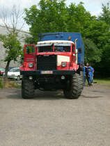 Der Kras 255 steht abfahrbereit am Sonntag beim Bulldogtreffen in Markkleeberg