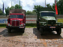 S 4000 ex Feuerwehr und der G5 mit LAKII standen auf der Lugauer Motocrossstrecke nach einem Regenschauer sprichwrtlich im Schmand