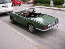 Triumph Oldtimer, R�ckansicht.