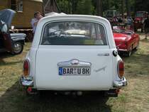 Heckansicht des Pkw Wartburg 1000  Camping  aus dem Landkreis Barnim beim 16. Oldtimer- und Traktorentreffen, Alt Schwerin/Meckl. 08.08.2009