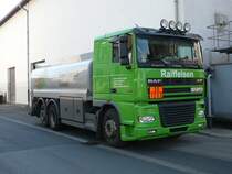 DAF XF als Lieferfahrzeug f�r Heizoel und Diesel auf dem Raiffeisenbetriebshof in 36088 H�nfeld