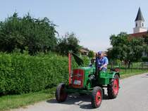 HELA mit M�hbalken aus Bayern nimmt an der Oldtimerausfahrt in M�nsteuer/O� teil; 090809