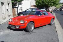 Am 26.07.2009 trafen sich Freunde alter Fahrzeuge in einer Gastst�tte in einem kleinen Ort in der Auvergne. Vor der Gastst�tte war u.a. auch dieser Renault Sovam GT 1300 GS geparkt.