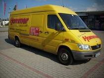 Der klassische Transporter:Mercedes-Sprinter am 16.August 2009 in Bergen/R�gen.