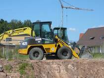 Kramer 421 hat Wochenende, gesehen im 36100 Petersberg-Marbach im August 2009