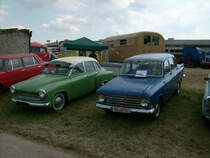 Wartburg 311 und moskwitsch 408 beim Schleppertreffen in Rottelsdorf