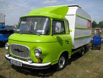 Barkas B 1000 als Wohnmobil aus dem Harzkreis beim 16. Oldtimer- und Traktorentreffen, Alt Schwerin/Meckl. 08.08.2009
