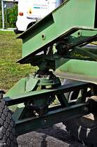 Detailansicht des vermutlichen Arbeitsgertes des ZT im Speedway Stralsund ein alter Straenhobel beim Lauf zur LMMV & OBC am 27.06.09 im Stralsunder Speedway-Stadion  Paul-Greifzu  des MC Nordstern