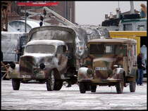 Wieder ein Blick hinter die Kulissen des Films  Der Untergamg der Gustloff   Stralsund am 15.03.07