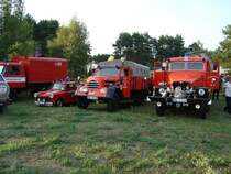 04.-06.09.2009 FIRE-SAFE-DAYS in Finowfurt

(Fahrzeuge von r. nach l.)
G5 Freiwillige Feuerwehr Rehfelde
KS 30 Freiwilligw Feuerwehr Rehfelde
Trabant (Eigenbau) Freiwillige Feuerwehr Garzin
LF 8 Robur