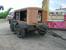 Notstrom Aggregat beim Rottelsdorfer Schleppertreffen. Mit im wurden die Schausteller mit Strom versorgt.