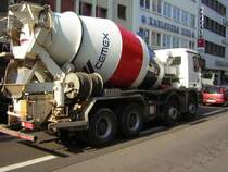 Auf diesem Foto ist ein Betonmischer zu sehen.Das Foto wurde in Saarbr�cken Stadt aufgenommen.