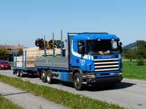 SCANIA 164 G 430  OW 10176 unterwegs bei Ramsei am 01.09.2009