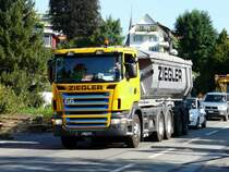 SCANIA R 480  BL 19565 unterwegs in Bolligen am 01.09.2009