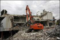 HITACHI ZAXIS 500 bei der Arbeit. (13.09.2009)