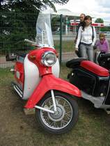 Motorroller Tatran 125 aus dem Landkreis Ludwigslust beim 8. Oldtimertreffen Hagenow 30.08.2009