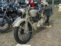 Motorrad NSU 251 der deutschen Wehrmacht, Heer beim 8. Oldtimertreffen Hagenow 30.08.2009