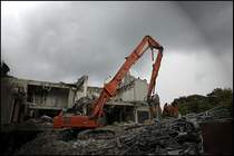 HITACHI ZAXIS 500 mit 320PS von P&Z. Lichtschein ist mit Photoshop eingearbeitet.... (14.09.2009) 
