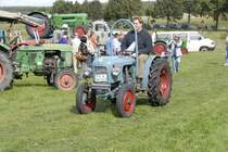 Eicher in Schmalspurausführung besucht das Oldtimertreffen des  Deutz-Club Allmus  am 30.08.2009 in Hofbieber-Allmus 