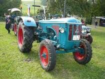 Hanomag R 442/50-Robust, Bj. 1961, 50 PS, steht beim 4. Tanner Bulldog- und Oldtimertreffen am 20.09.2009 in Tann/Rh�n 