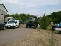 Auch der Ural 375D machte sich am Sonntagmittag bereits wieder auf die Heimreise vom Rottelsdorfer Schleppertreffen