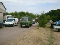 Auch der Barkas B1000 Koffer machte sich am Sonntagmittag bereits wieder auf die Heimreise vom Rottelsdorfer Schleppertreffen