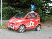Roter Smart als Werbetr�ger in Br�gg am 20.09.2009