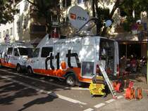 Dieses Foto zeigt einen  �bertragungswagen von rt1.tv anl�sslich des B�rgerfest zum Tag der Deutschen Einheit in Saarbr�cken.  Das Foto habe ich  am 02.10.2009 aufgenommen.