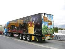 Der Herzo-Truck der Spedition Wormser aus Herzogenaurach bei der Firma Gebr. Dorfner. (09.09.2007)