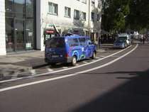 Dieses Foto zeigt einen  �bertragungswagen vom Saarl�ndischen Rundfunk anl�sslich des B�rgerfest zum Tag der Deutschen Einheit in Saarbr�cken.  Das Foto habe ich  am 02.10.2009 aufgenommen.