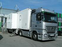 ACTROS1355 mit �bertragungswagenauflieger, anl�sslich des O�-Derby RIED�LASK in Ried i.I.;090927