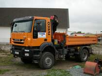 IVECO-Kipper im Industriegel�nde am Feiertag 03.Oktober 2009 in Bergen/R�gen.
